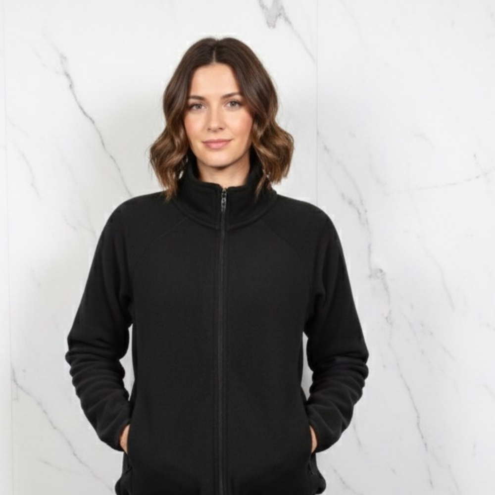 Women's Black Fleece Jacket